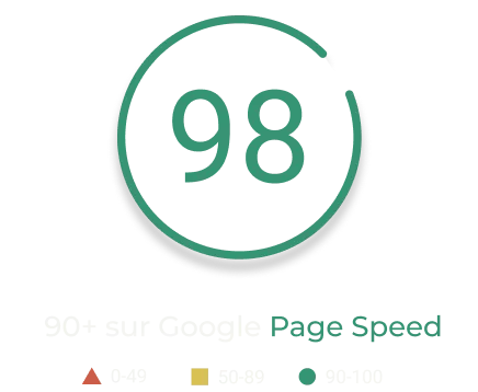 webflow Google page speed et SEO image